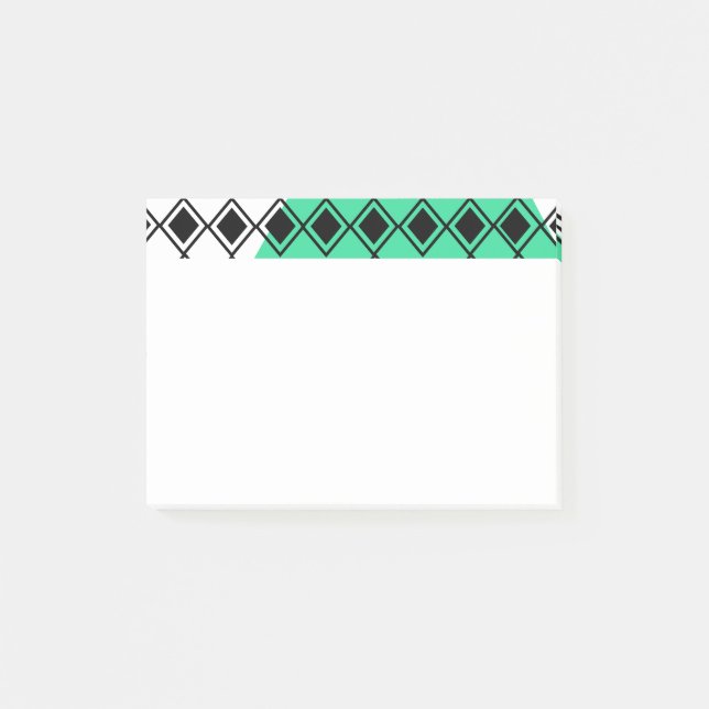 Post-it® Arlequin Triangle Vert (Devant)