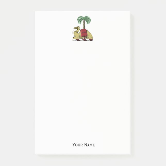 Post-it® Armoiries en couleur héraldique de palmier (Devant)