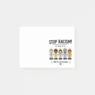 Post-it® Arrêtez le racisme, nous sommes tous humains