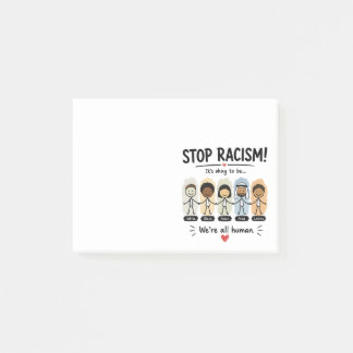 Post-it® Arrêtez le racisme, nous sommes tous humains