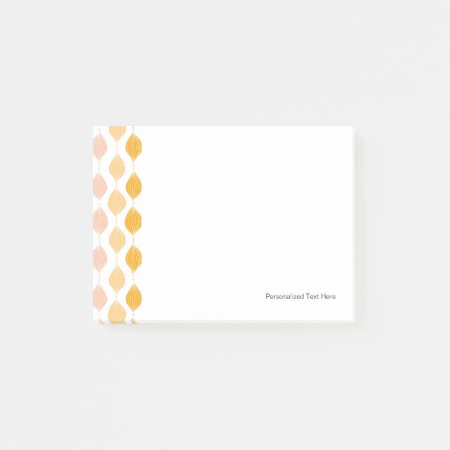 Post-it® arrière - plan Abstrait de motif d'or (Devant)