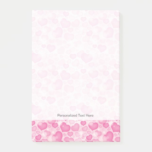 Post-it® Arrière - plan aux coeurs (Devant)