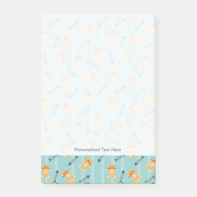 Post-it® arrière - plan avec chats (Devant)