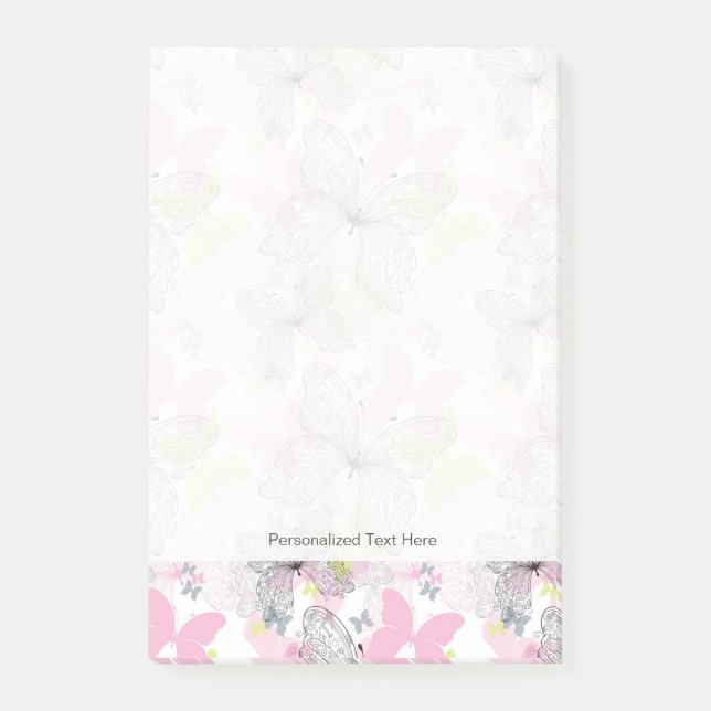 Post-it® Arrière - plan avec papillon (Devant)