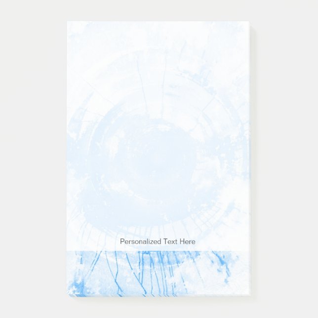 Post-it® Arrière - plan bleu abstrait d'aquarelle, texture (Devant)