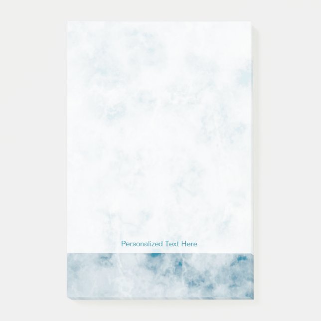 Post-it® Arrière - plan bleu de marbre de texture (Devant)