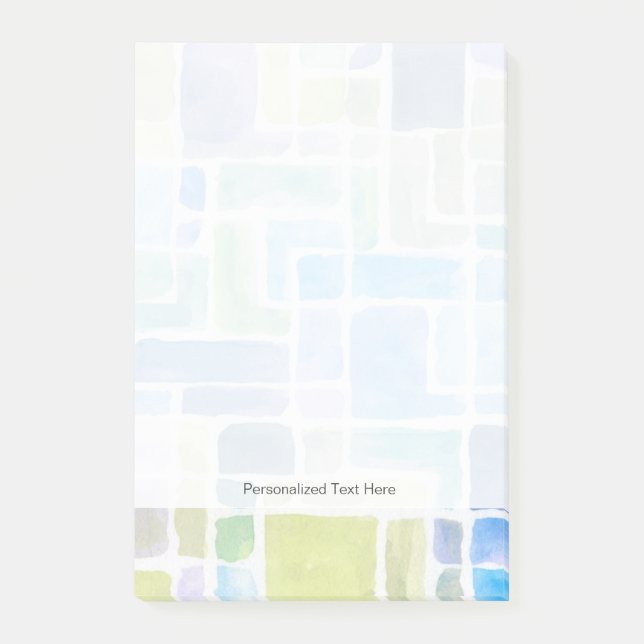 Post-it® arrière - plan d'aquarelle peint Abstrait. (Devant)