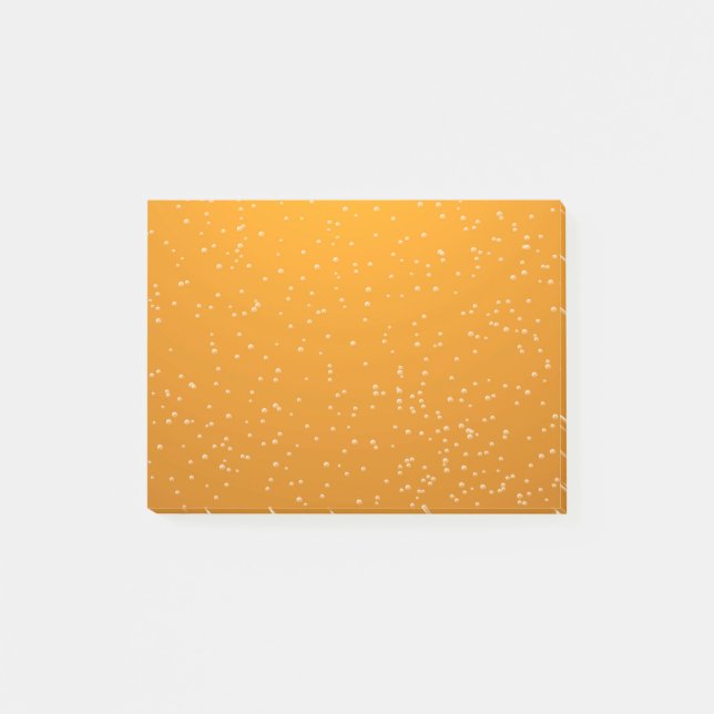 Post-it® Arrière-plan de bière blonde avec de minuscules bu (Devant)