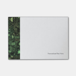 Post-it® arrière - plan de circuit informatique