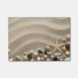 Post-it® Arrière - plan de plage sablonneuse avec des