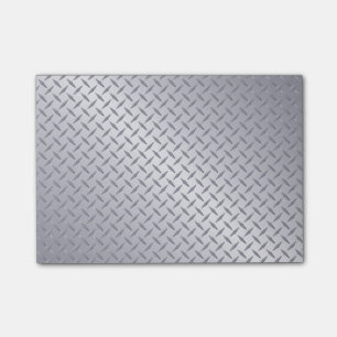 Post-it® Arrière - plan de plaque diamant en acier brillan