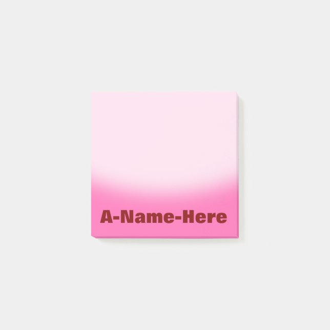 Post-it® Arrière - plan de roses indien avec le nom (Devant)