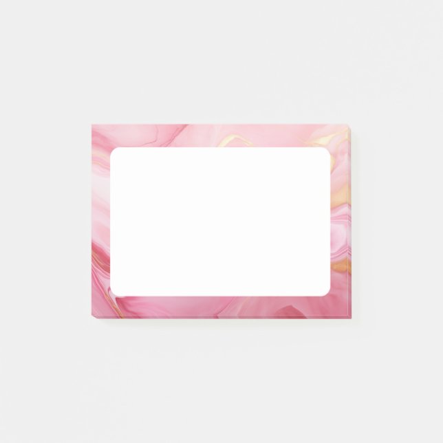 Post-it® Arrière - plan en marbre rose (Devant)