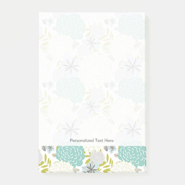 Post-it® arrière - plan floral (Devant)