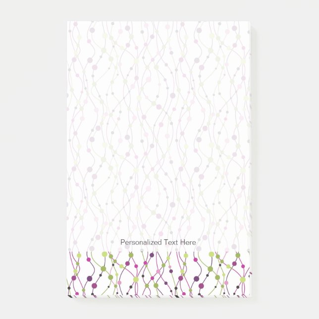 Post-it® Arrière - plan multicolore de point (Devant)