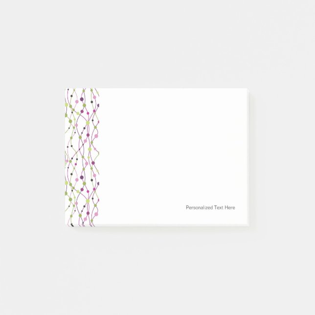 Post-it® Arrière - plan multicolore de point (Devant)