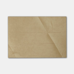 Post-it® Arrière - plan plissé plié par crème bronzage