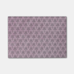 Post-it® Arrière - plan rose de motif de damassés