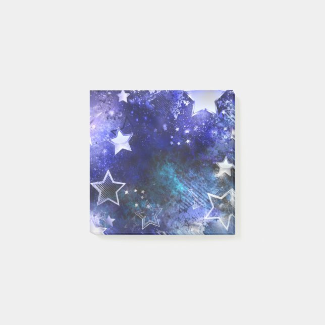Post-it® Arrière - plan spatial avec étoiles (Devant)
