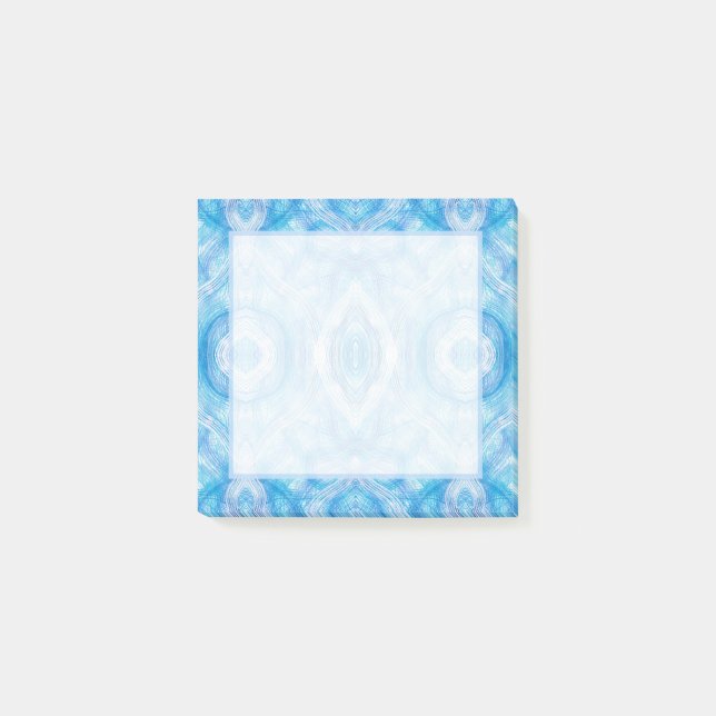 Post-it® Art abstrait aquarelle bleu clair de foi (Devant)