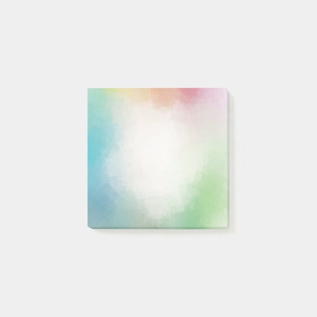 Post-it® Art Abstrait bleu vert violet rose rouge orange (Devant)