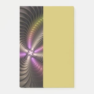 Post-it® Art abstrait brillant tripant coloré fractal 3D