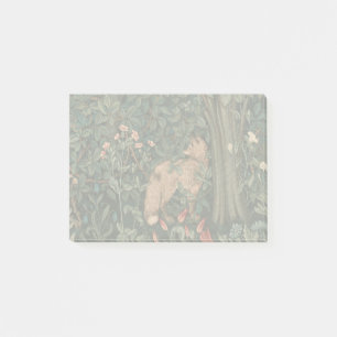 Post-it® Art de faune de renard de verdure de William Morri
