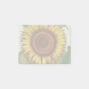 Post-it® Art de fleur de damas vintage tournesol