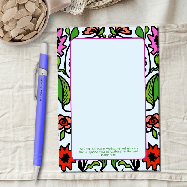 Post-it® Art de jardin fleuri sur mesure d'après les Écritu (Créateur téléchargé)