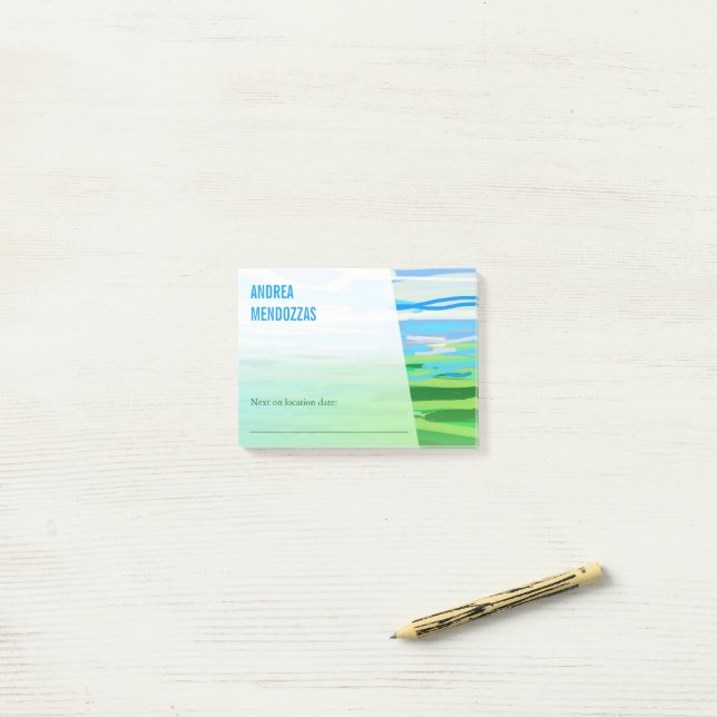 Post-it® Art de l'aménagement paysager minimal (Sur un bureau)