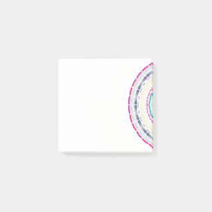 Post-it® Art de mandala coloré vibrant