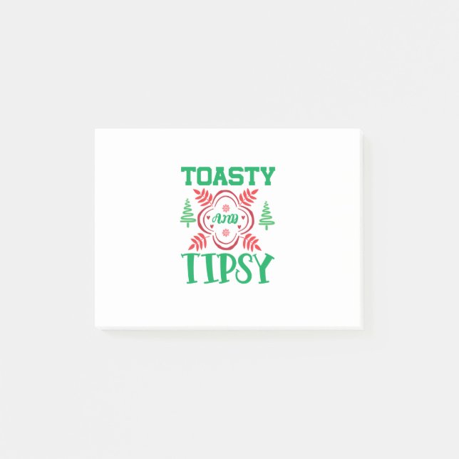 Post-it® Art De Noël Toasty Et Tipsy (Devant)