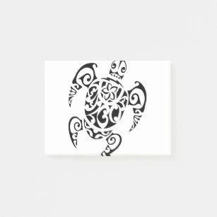Post-it® Art de tatouage maori polynésien de tortues marine