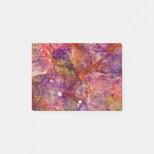 Post-it® Art époxy Abstrait contemporain, Resin Art, Resin (Devant)