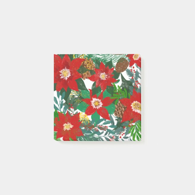 Post-it® Art floral de Noël (Devant)
