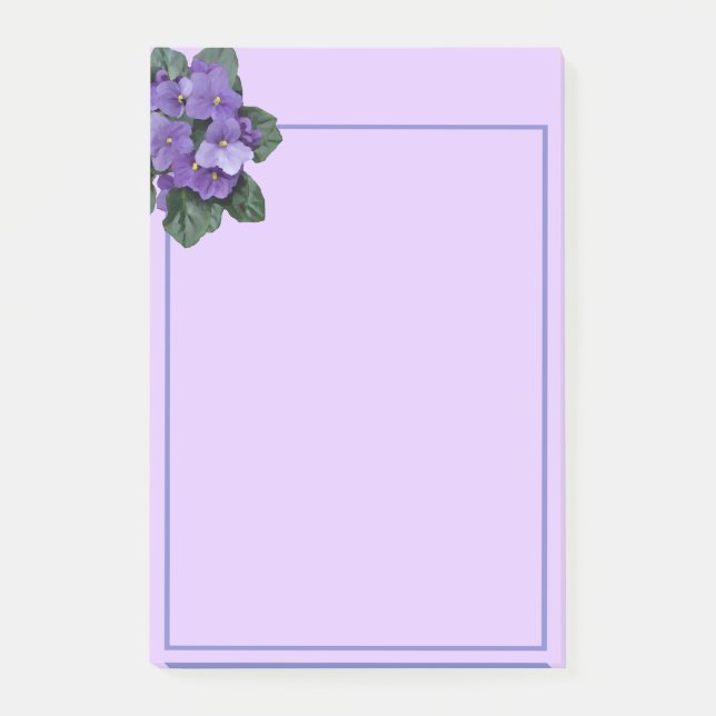 Post-it® Art Floral Violet Africain (Devant)