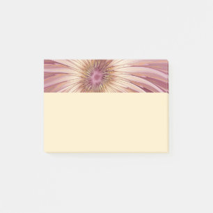 Post-it® Art fractal de fleurs abstraites et nuances de bor