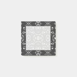 Post-it® Art gouache abstrait noir et blanc Firebrand