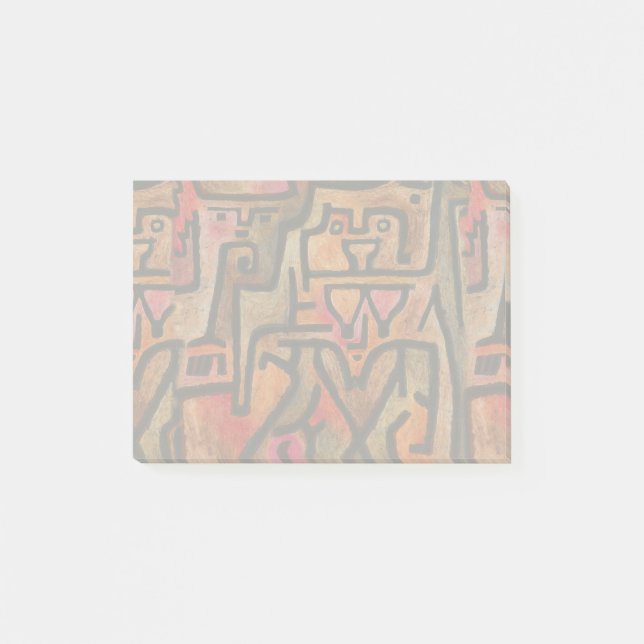 Post-it® Art Moderne Expressionniste Abstrait de Forêt de K (Devant)