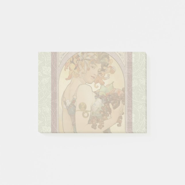 Post-it® Art Nouveau Femme Mucha Belle (Devant)