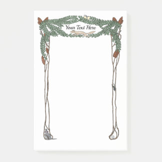 Post-it® Art Nouveau Pine Cône Nature Thème Après Son