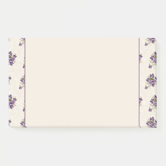 Post-it® Art Nouveau Violet Floral Pattern