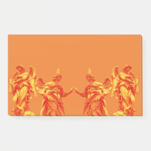 Post-it® Art numérique de couleur orange avec sculptures