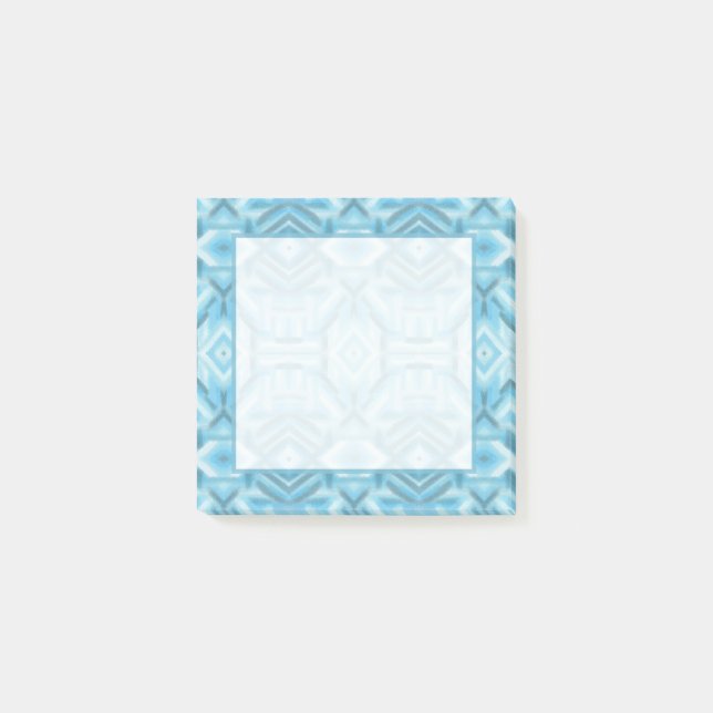 Post-it® Art pastel doux abstrait bleu clair staccato (Devant)