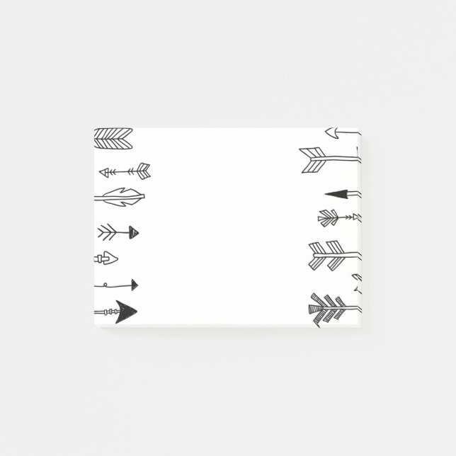 Post-it® Art tribal tiré par la main de flèche (Devant)