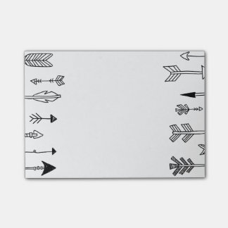 Post-it® Art tribal tiré par la main de flèche
