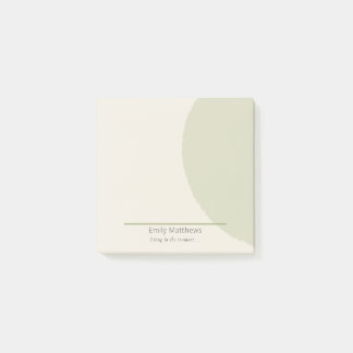 Post-it® Artisan 3x3 Notes Sage Minimalist Brand