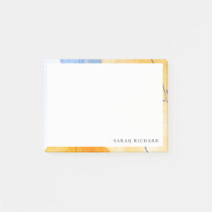 Post-it® Artistic Abstrait bleu aquarelle