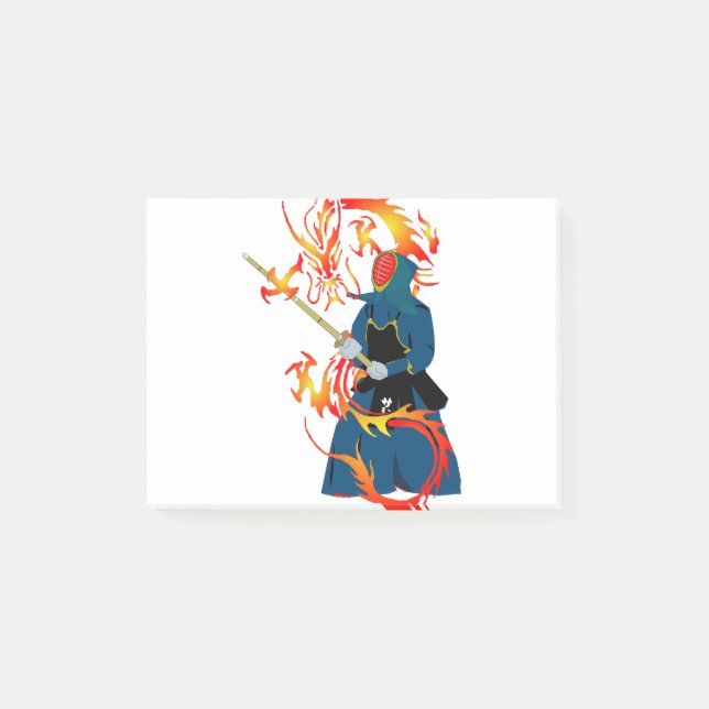 Post-it® Arts Martiaux Hwa Rang Do Stick Lutter Dragon (Devant)