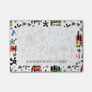 Post-it® Asie Motif des symboles